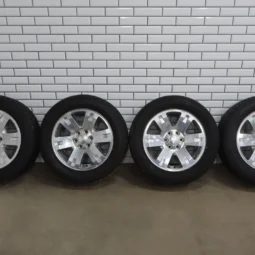 99-14 Chevy GMC OEM 20" Polished Wheel/Tire Set 275/55/20 (4) 6 Lug 1500