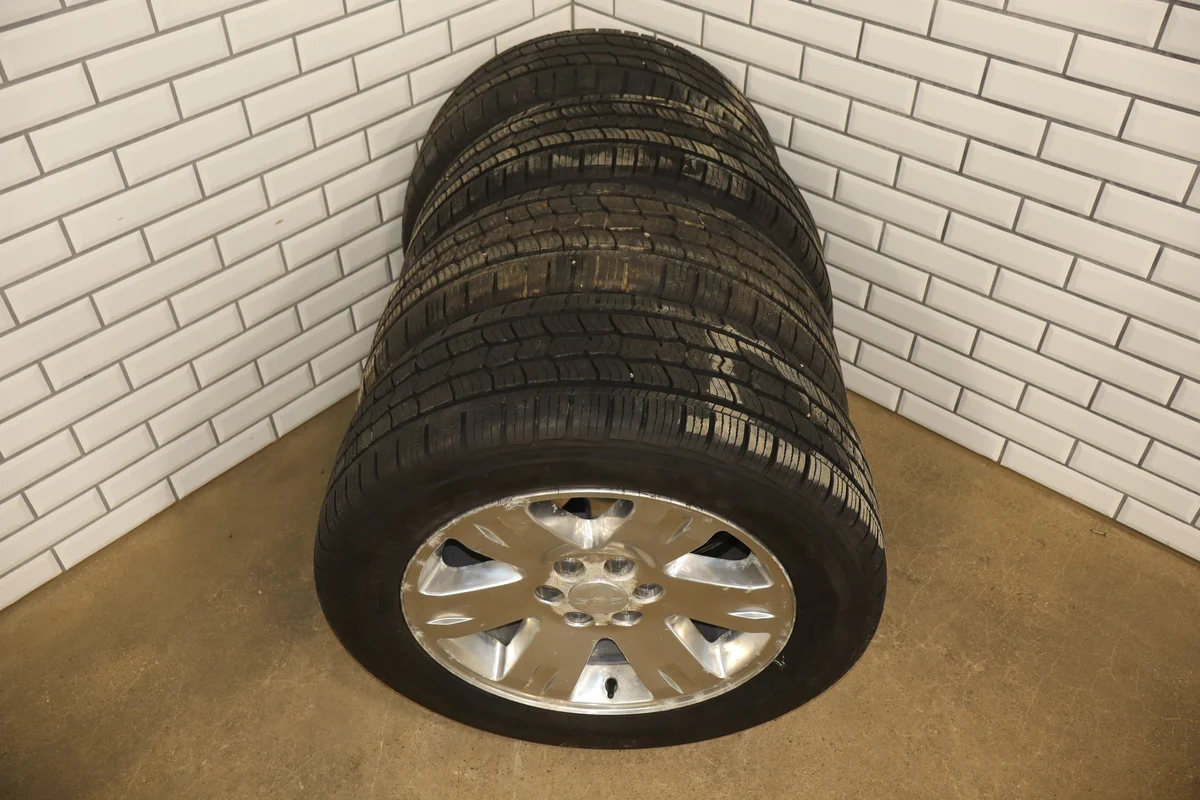 99-14 Chevy GMC OEM 20" Polished Wheel/Tire Set 275/55/20 (4) 6 Lug 1500 - Image 5