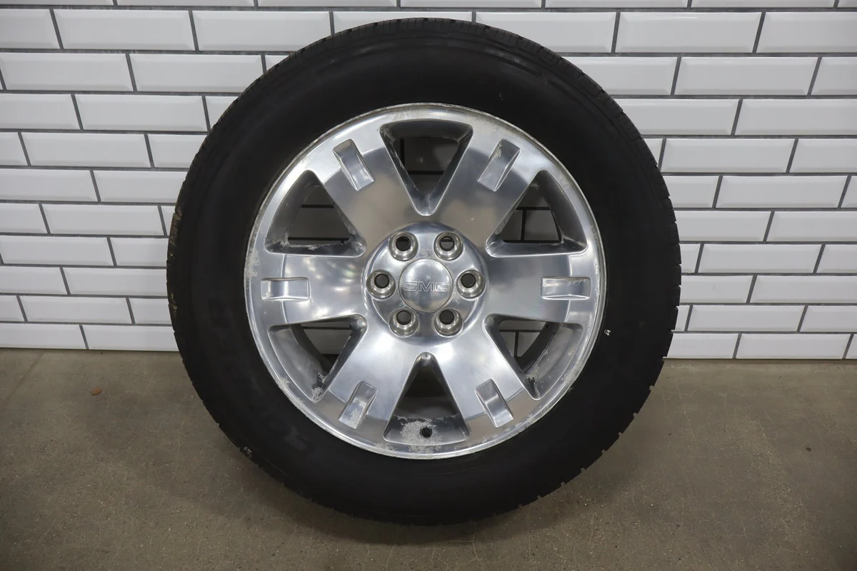 99-14 Chevy GMC OEM 20" Polished Wheel/Tire Set 275/55/20 (4) 6 Lug 1500 - Image 10